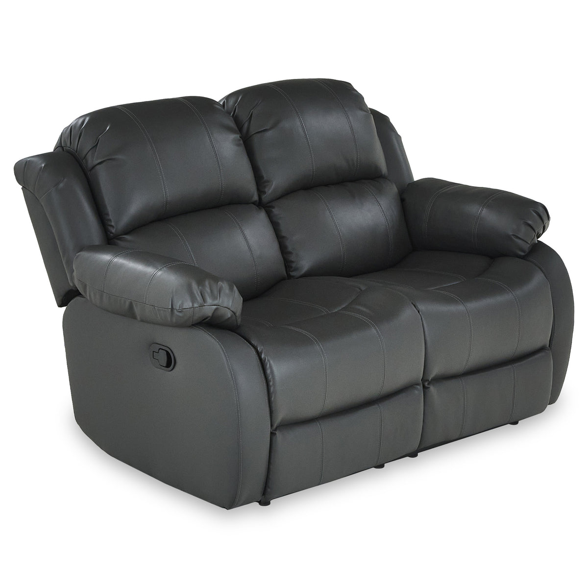Anton Grey Leather Reclining 2 Seater Sofa