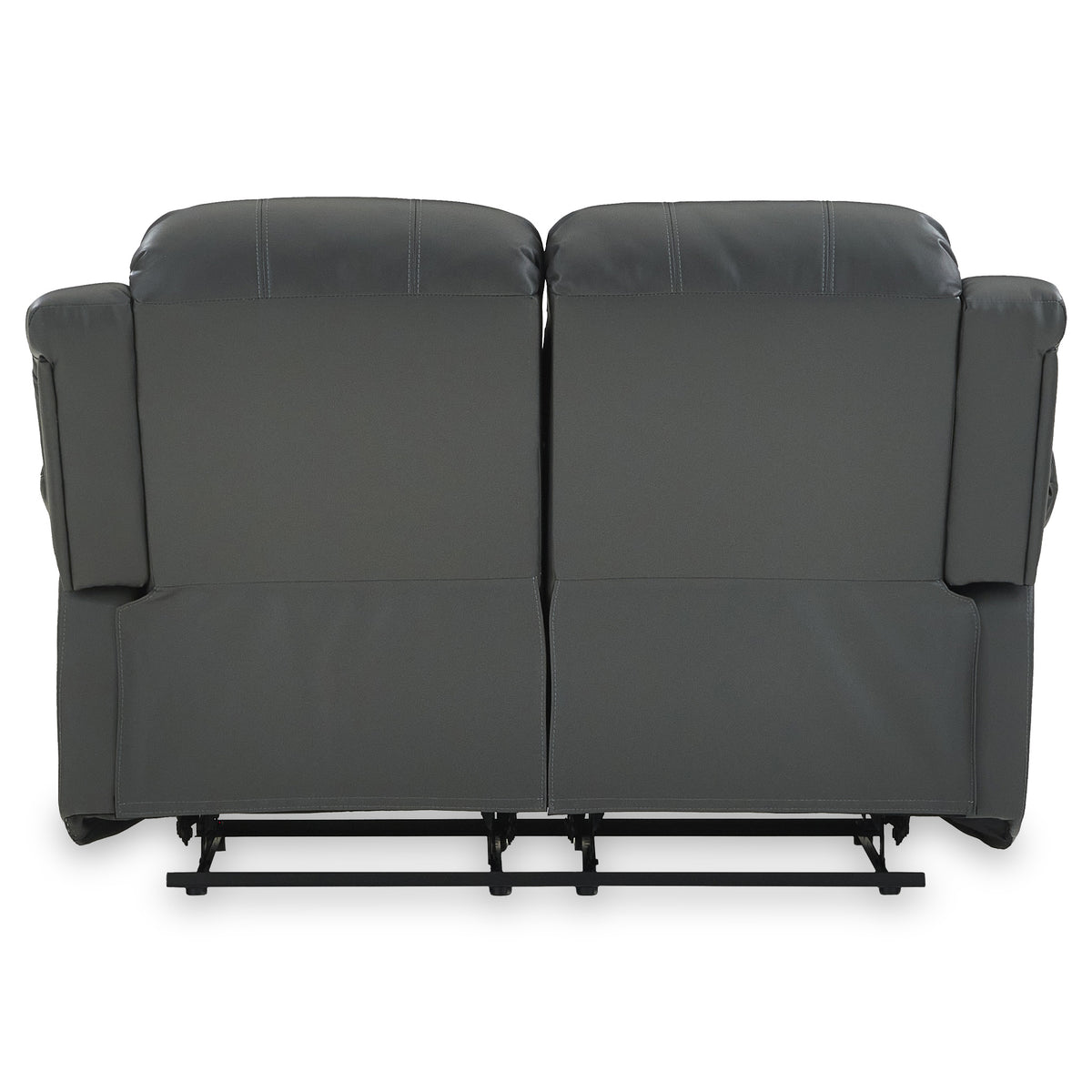 Anton Grey Leather Reclining 2 Seater Sofa