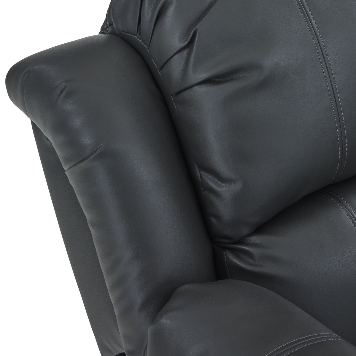 Anton Grey Leather Reclining 2 Seater Sofa