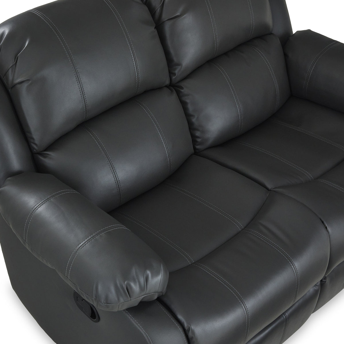 Anton Grey Leather Reclining 2 Seater Sofa