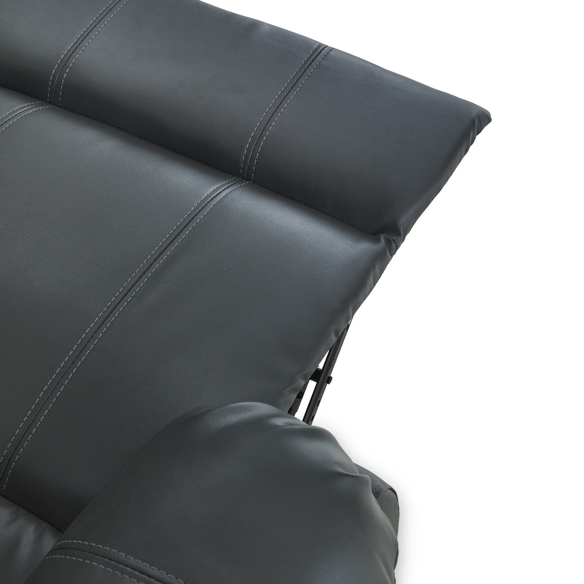 Anton Grey Leather Reclining 2 Seater Sofa