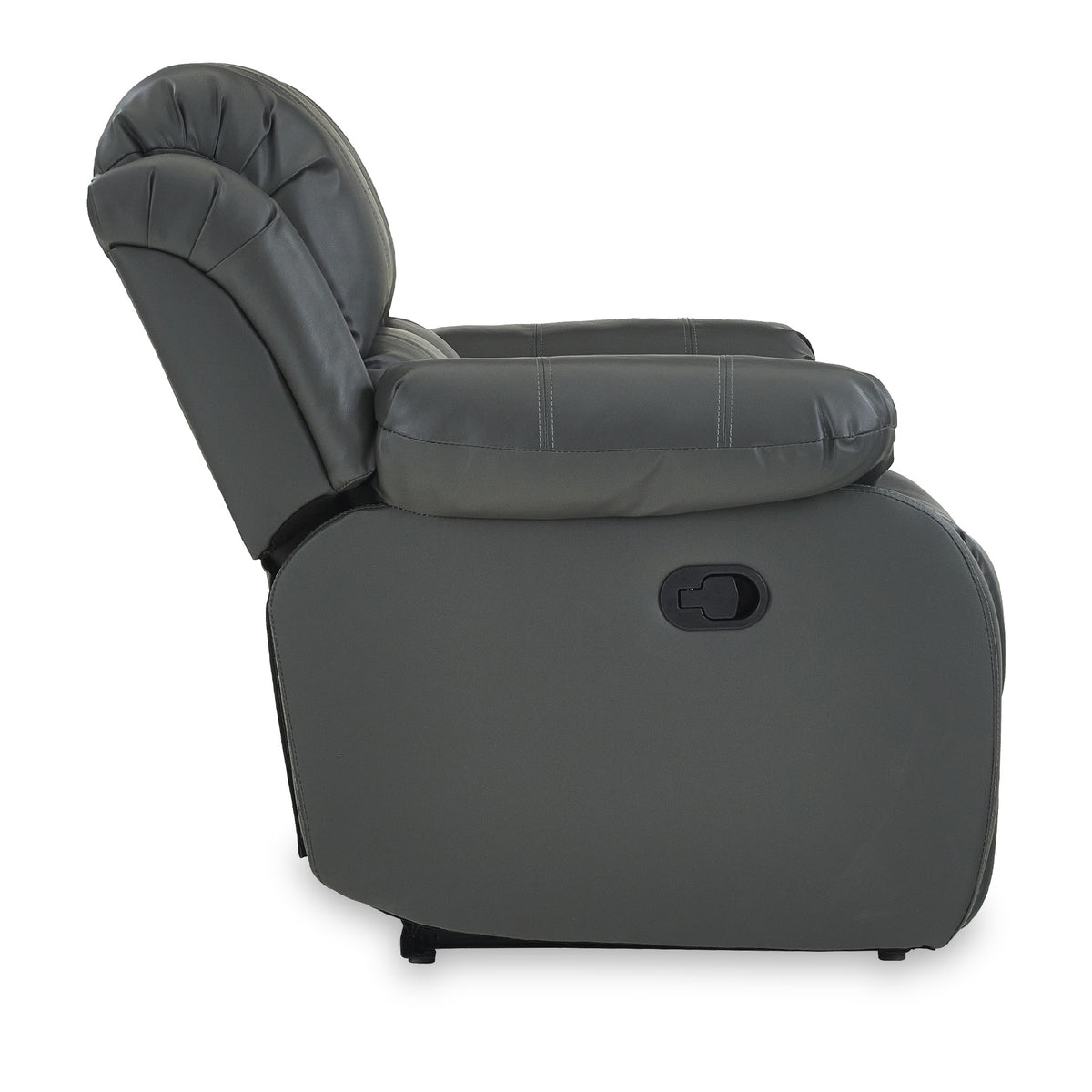 Anton Grey Leather Reclining 2 Seater Sofa