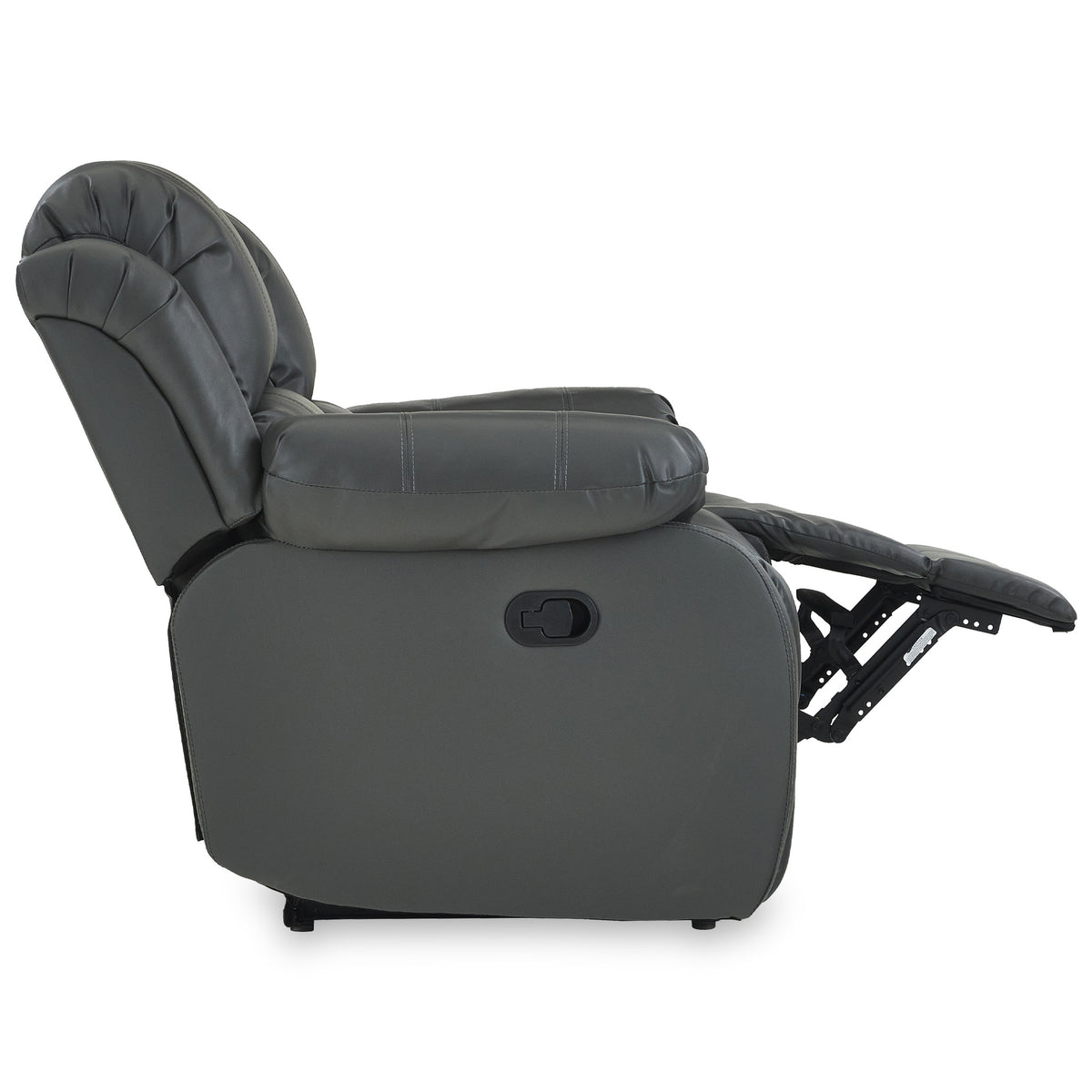 Anton Grey Leather Reclining 2 Seater Sofa
