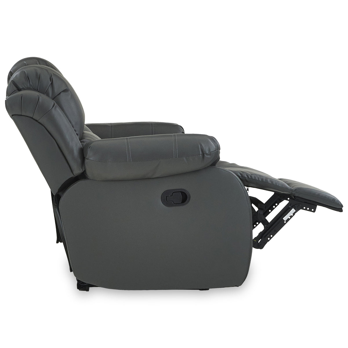 Anton Grey Leather Reclining 2 Seater Sofa