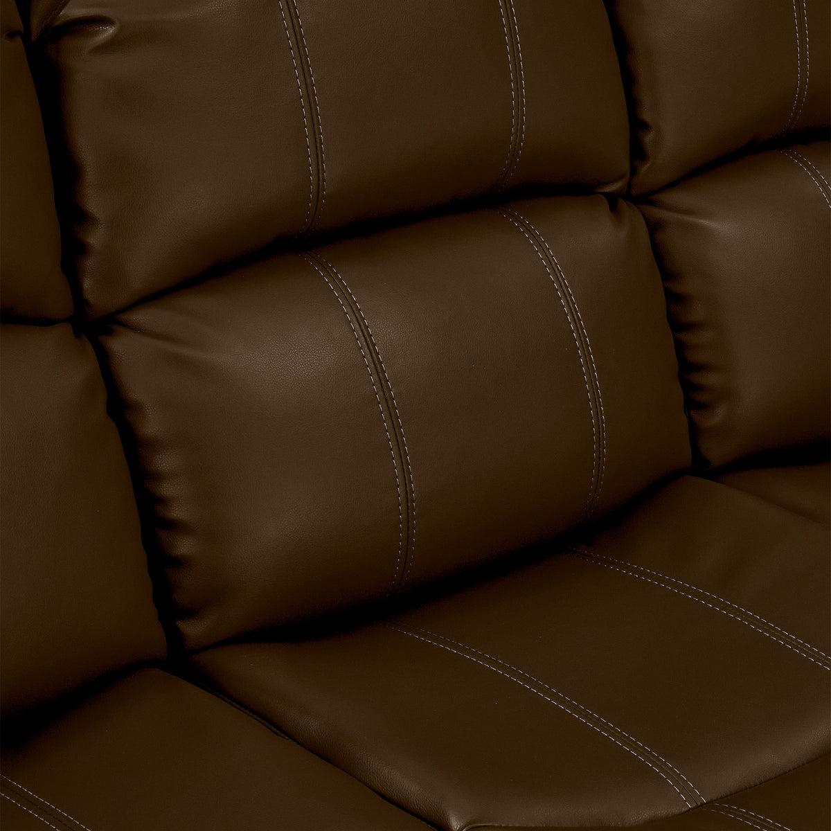 Anton Brown Leather Reclining 3 Seater Sofa
