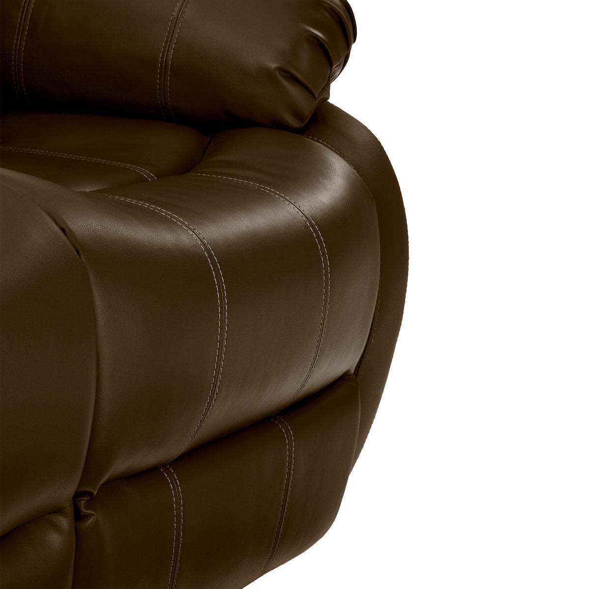 Anton Brown Leather Reclining 3 Seater Sofa