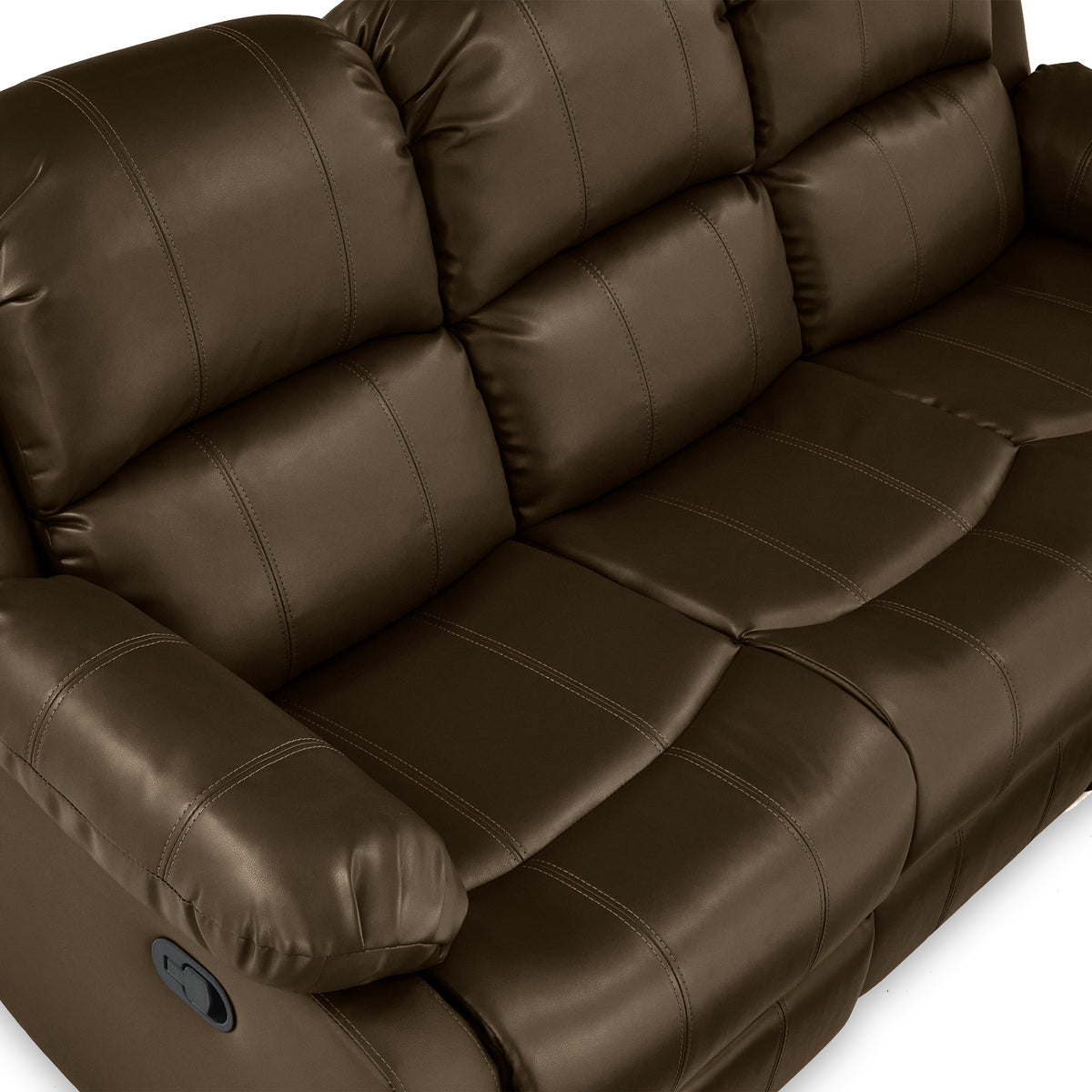 Anton Leather Reclining 3 Seater Sofa