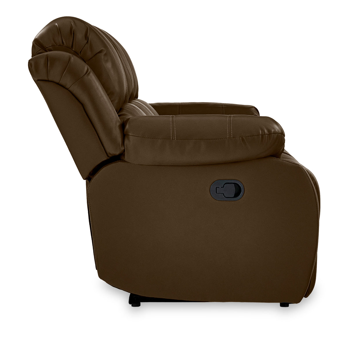Anton Brown Leather Reclining 3 Seater Sofa