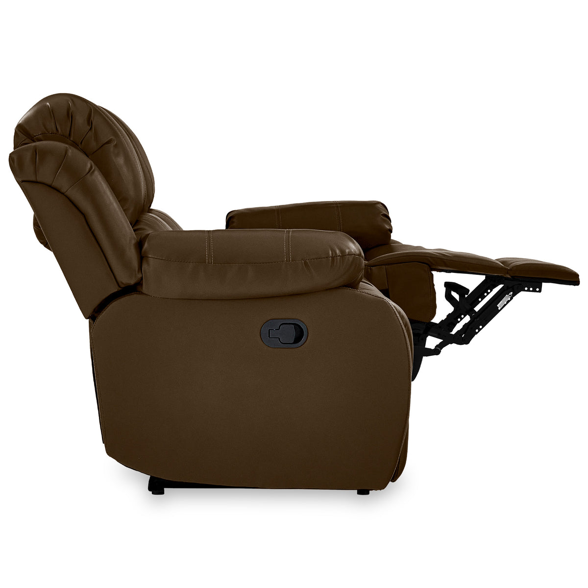Anton Brown Leather Reclining 3 Seater Sofa