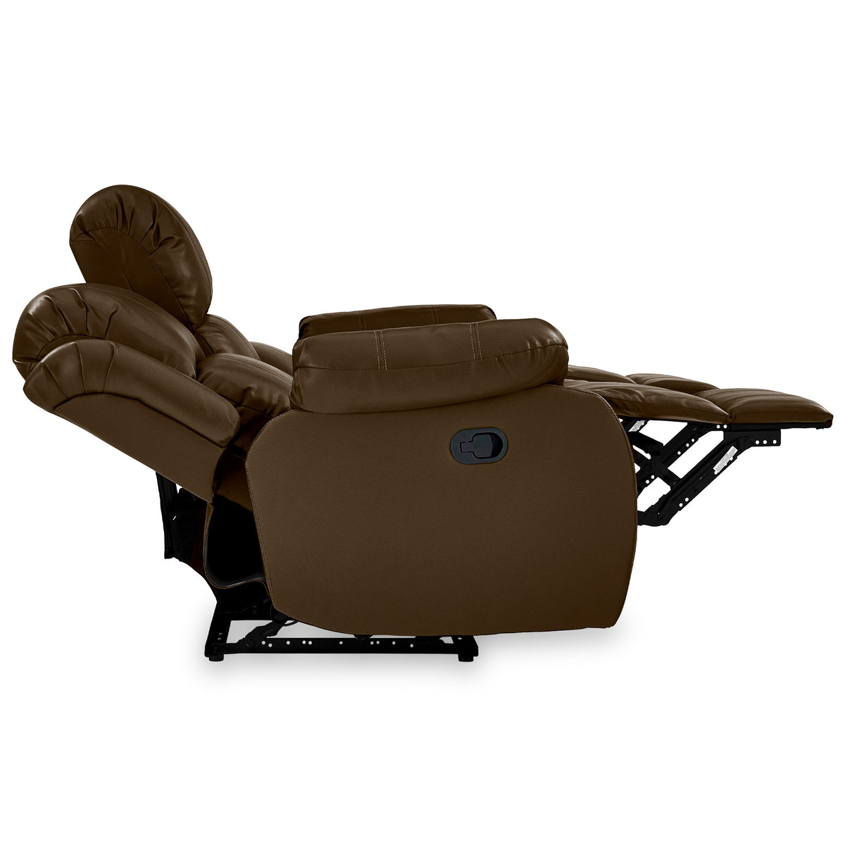 Anton Brown Leather Reclining 3 Seater Sofa