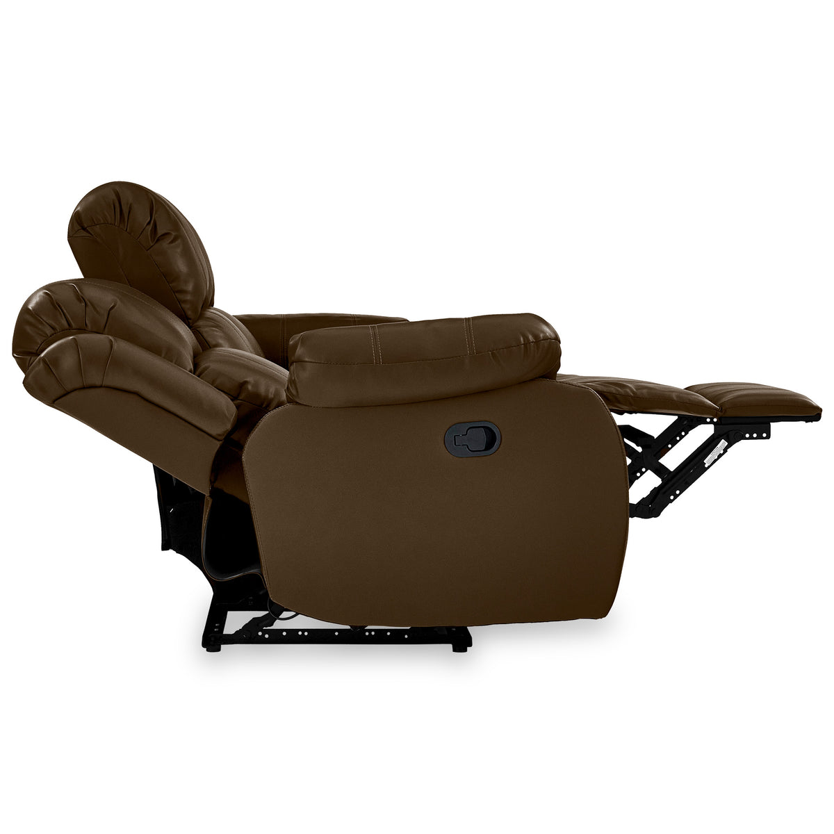Anton Brown Leather Reclining 3 Seater Sofa