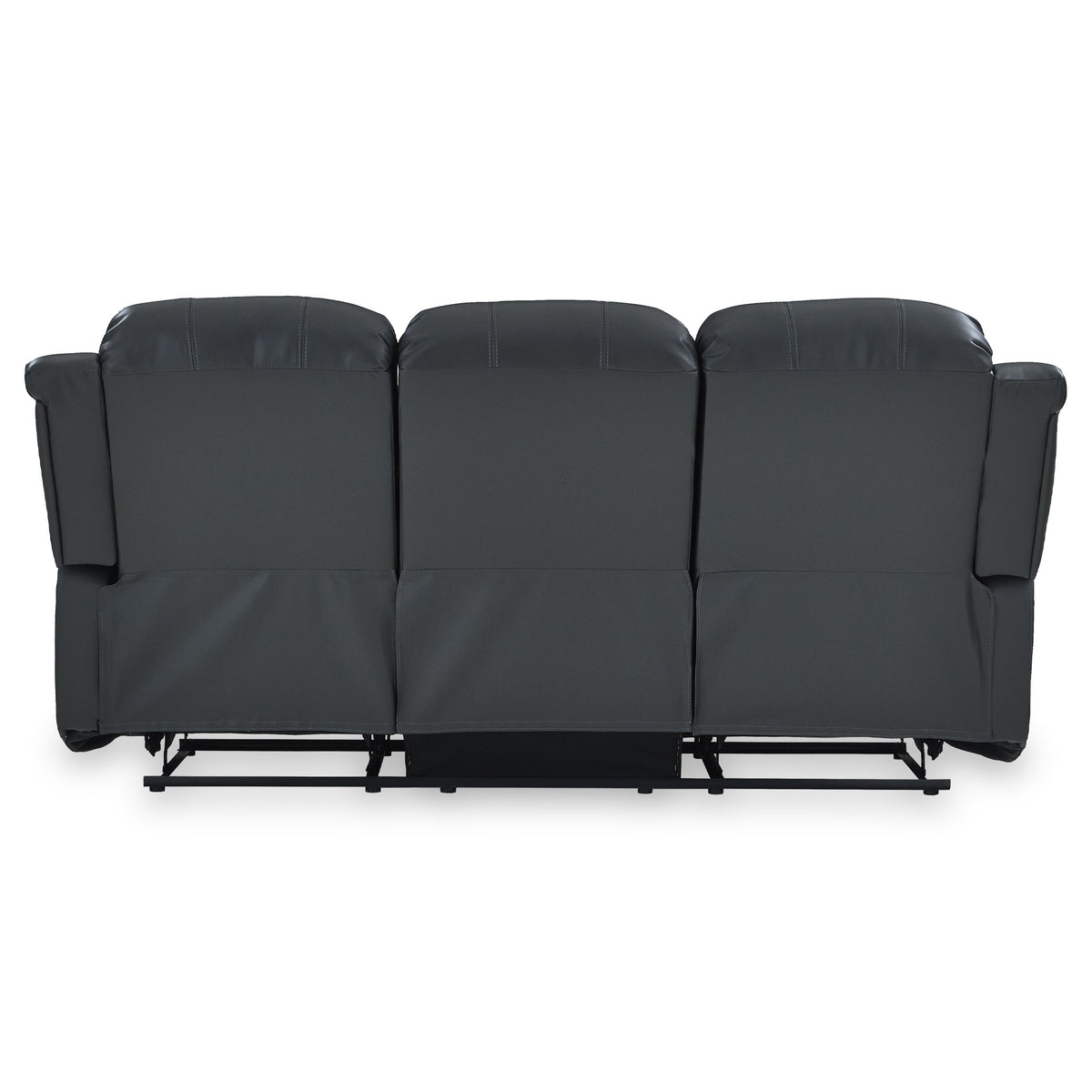 Anton Grey Leather Reclining 3 Seater Sofa