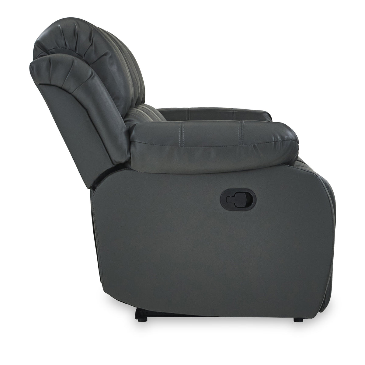Anton Grey Leather Reclining 3 Seater Sofa