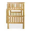 end view of the Carlson Pine Detachable Single Bunk Beds from Roseland Furniture