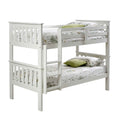 Carlson White Detachable Single Bunk Beds from Roseland Furniture