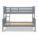 Side view of the Carlson Grey Triple Sleeper Bunk Bed