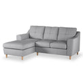Justin Silver Left Hand Chaise Sofa from Roseland Furniture