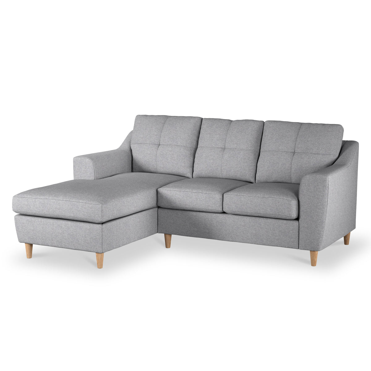 Justin Silver Left Hand Chaise Sofa from Roseland Furniture