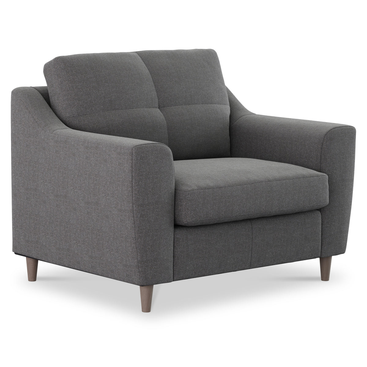 Justin Charcoal Snuggle Armchair from Roseland Furniture