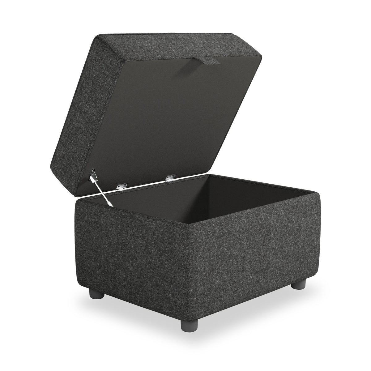 Justin Charcoal Small Storage Footrest
