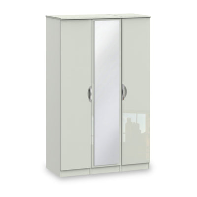 Beckett Gloss 3 Door Mirror Wardrobe