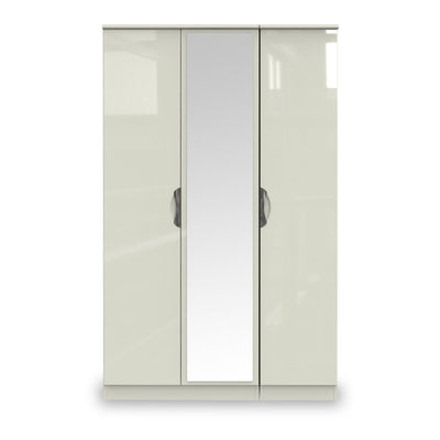 Beckett Gloss 3 Door Mirror Wardrobe