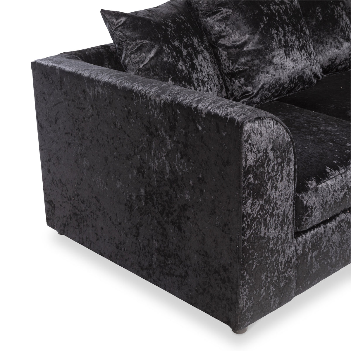 Tamara Black Crushed Velvet 2 Seater Sofa