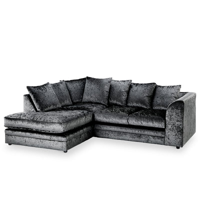 Tamara Crushed Velvet Chaise Sofa