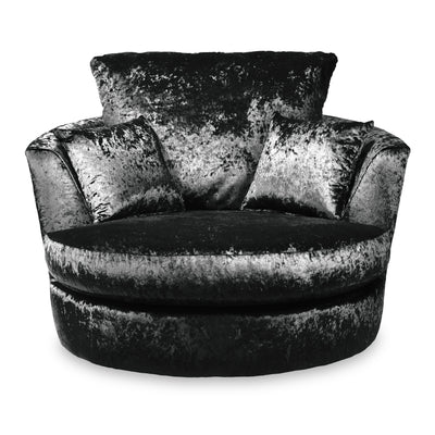 Tamara Crushed Velvet Swivel Chair