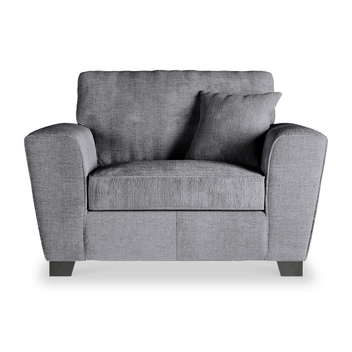 Chester Slate Hopsack Snuggler Armchair