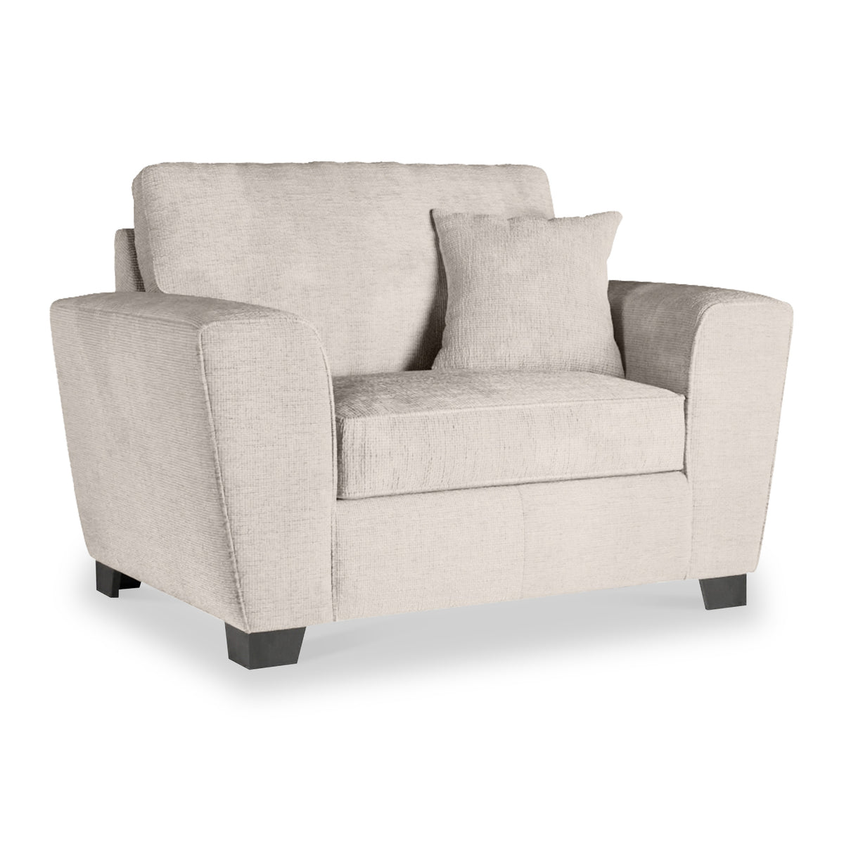 Chester Stone Hopsack Snuggler Armchair from Roseland Furniture