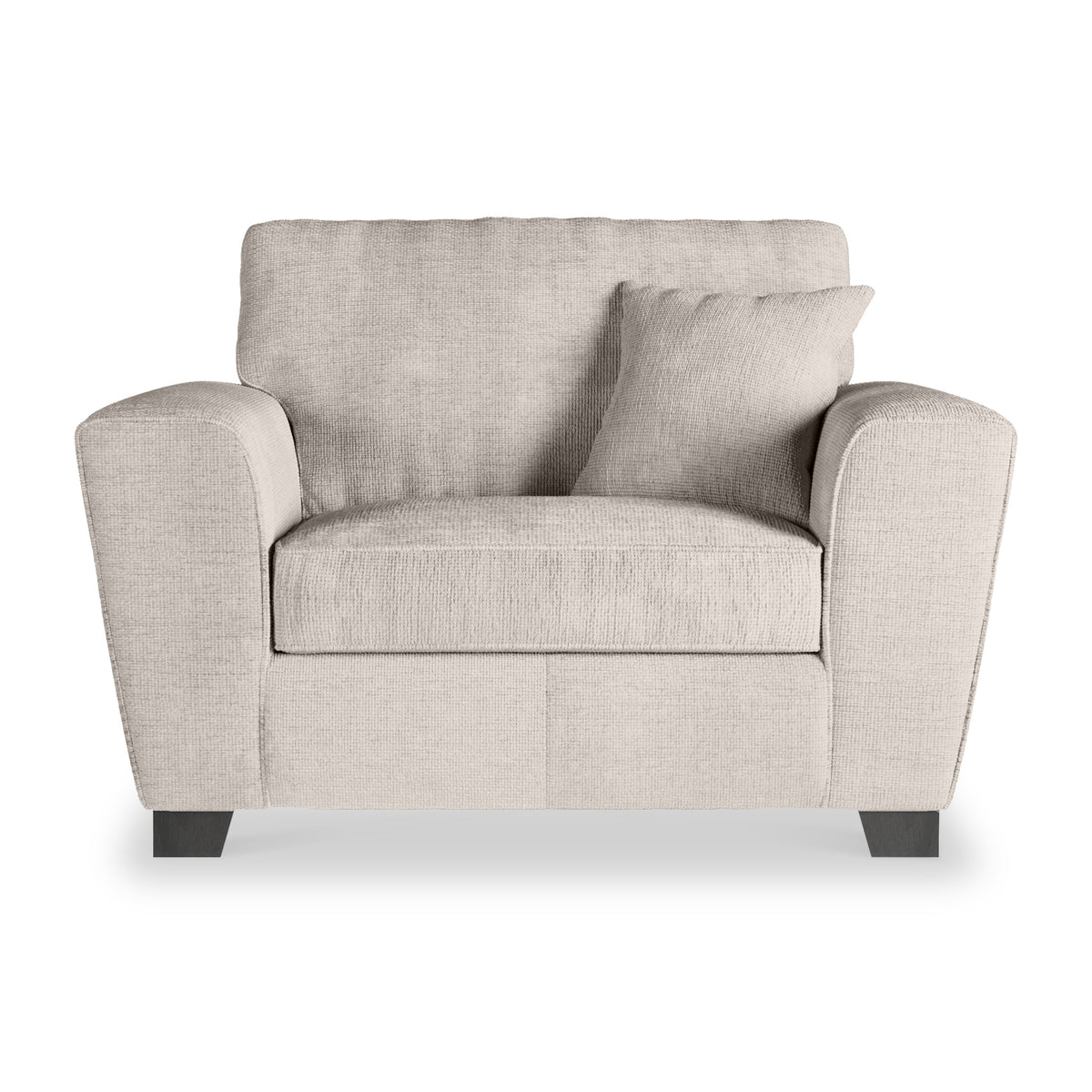 Chester Stone Hopsack Snuggler Armchair
