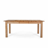 Front view of the Falmouth Oak Large Extending Table by Roseland Furniture