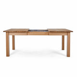 Extended view of the Falmouth Oak Large Extending Dining Table