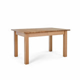 Side view of the closed Falmouth Oak Large Extending Dining Table