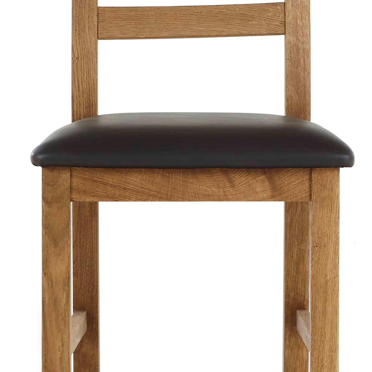 Harvey Dining Chair - Brown Faux Leather