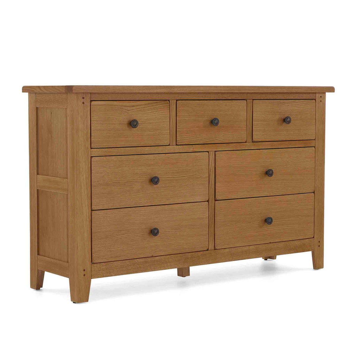 Broadway Oak 3 Over 4 Drawer Chest by Roseland Furniture