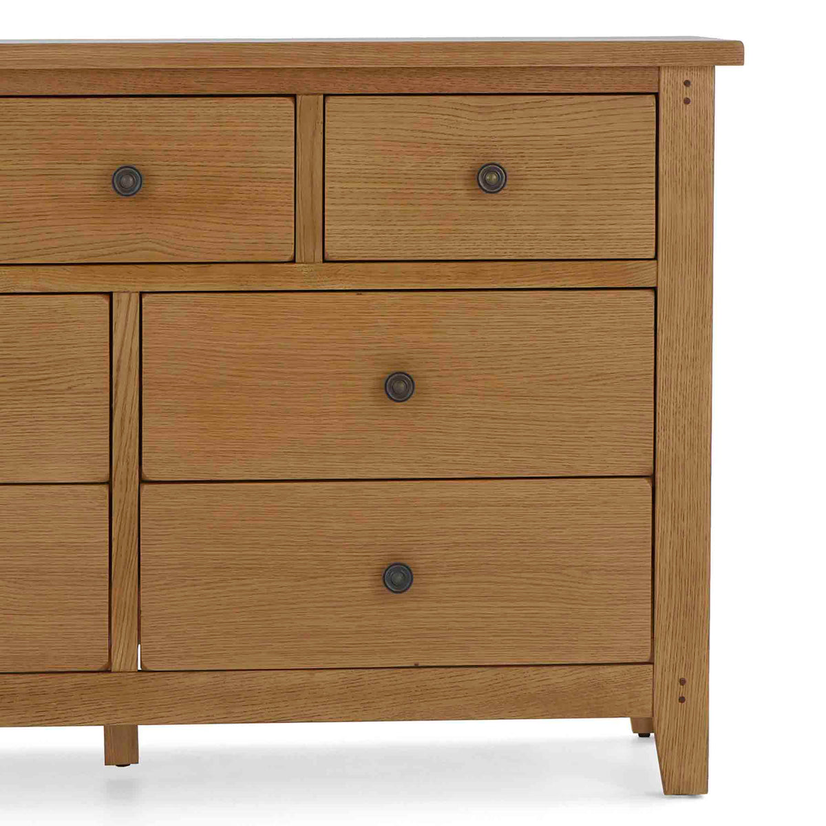 Broadway Oak 3 Over 4 Drawer Chest