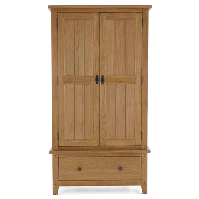 Broadway Oak Double Wardrobe