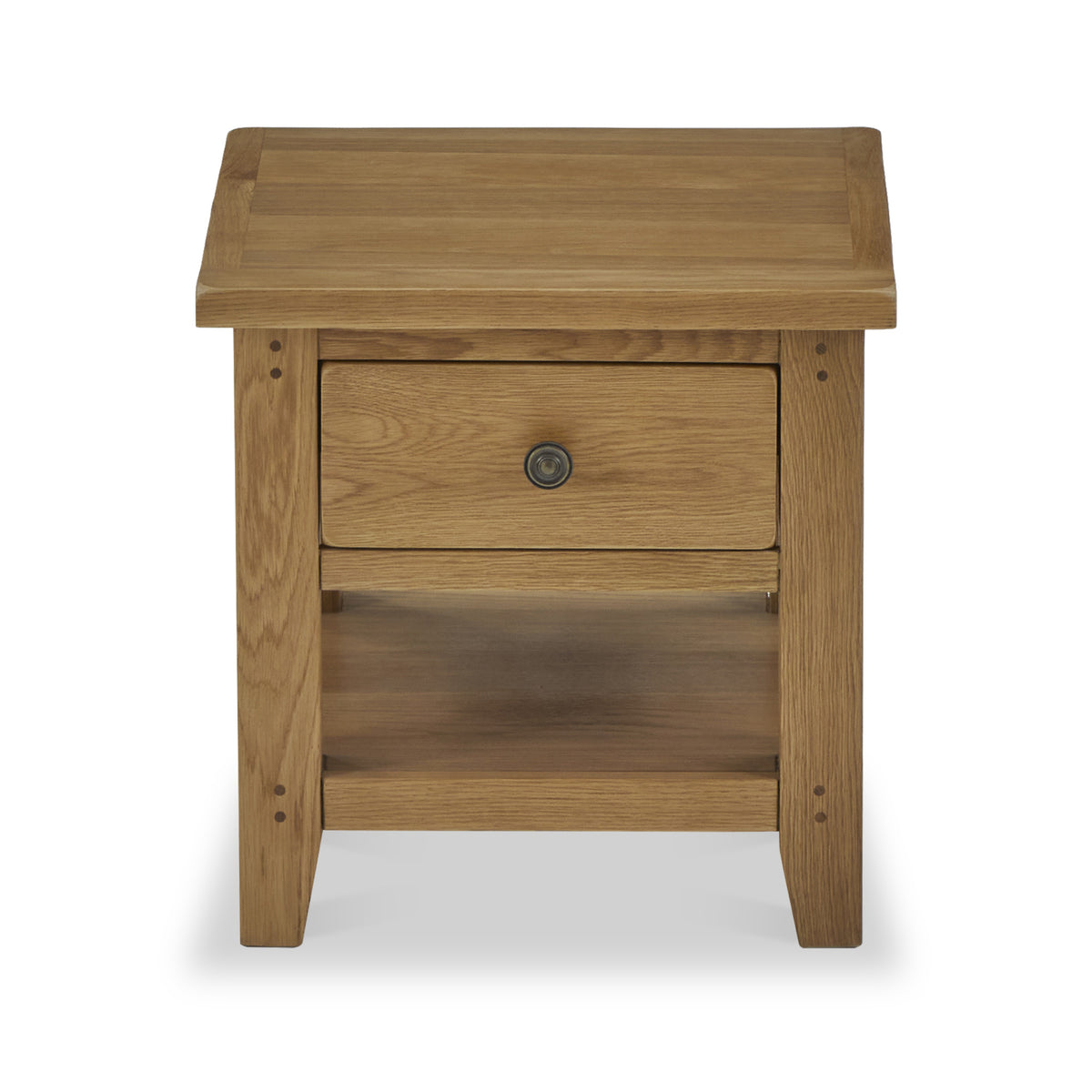 Broadway Oak Lamp Table with Drawer