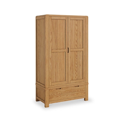 Harvey Oak Double Wardrobe