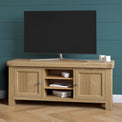 Portland Oak Wide 140cm TV Unit for Living room