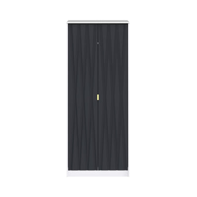 Geo Panelled 2 Door Wardrobe