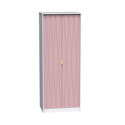 Geo Panelled 2 Door Wardrobe