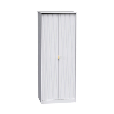 Geo Panelled 2 Door Wardrobe