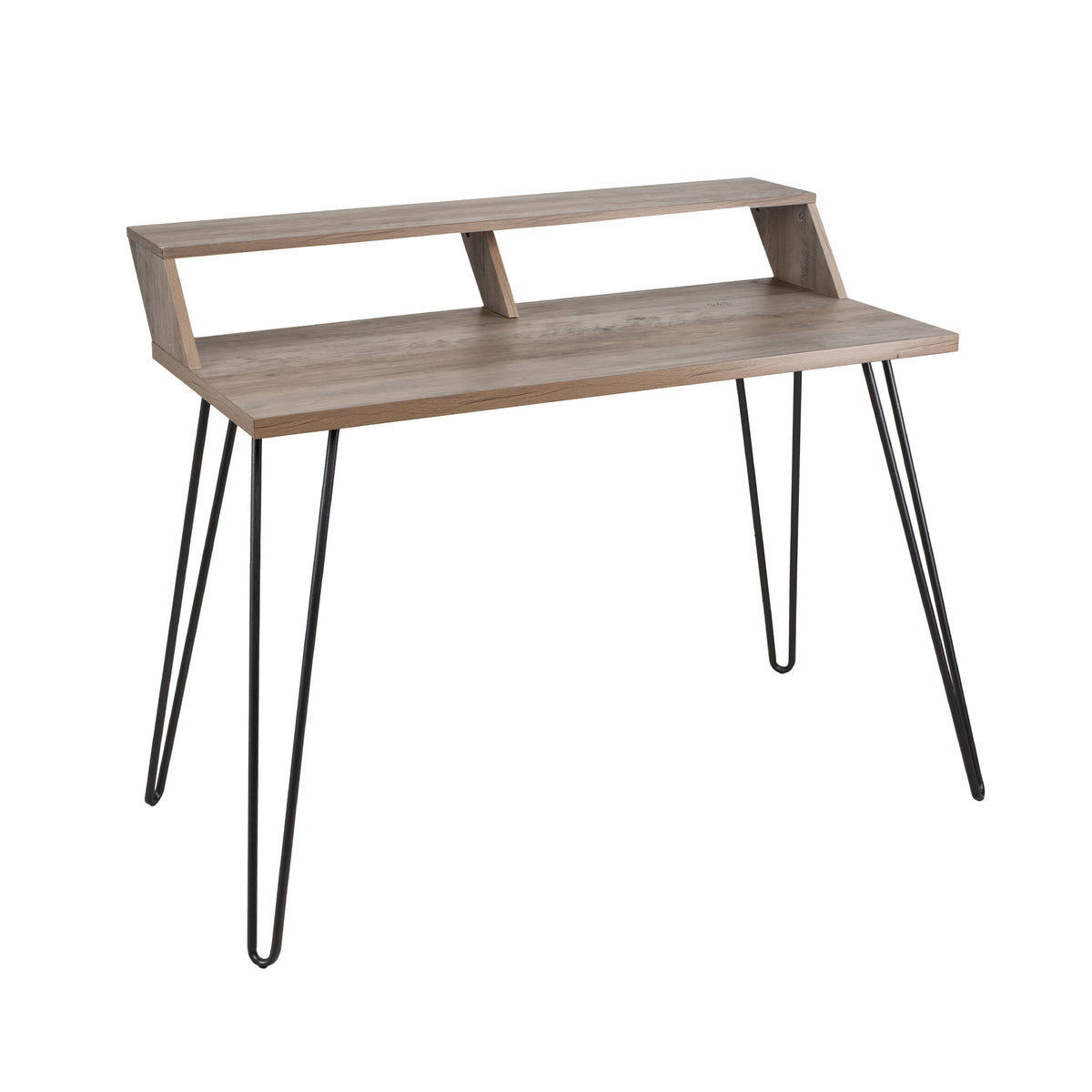 Bea Lime Wash & Charcoal Smart Office Desk