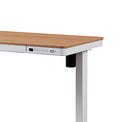 Juno White & Oak Wireless Smart Office Desk for Work from home computers