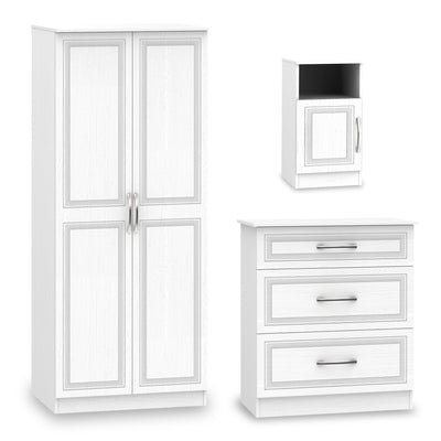 Killgarth White 3 Piece Bedroom Set