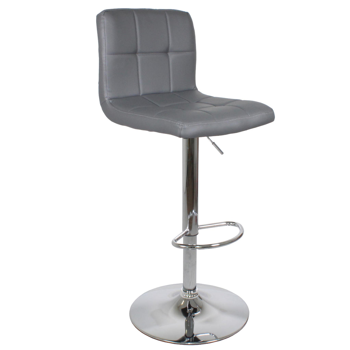 Sky Grey Elton Adjustable Breakfast Bar Stool from Roseland Furniture