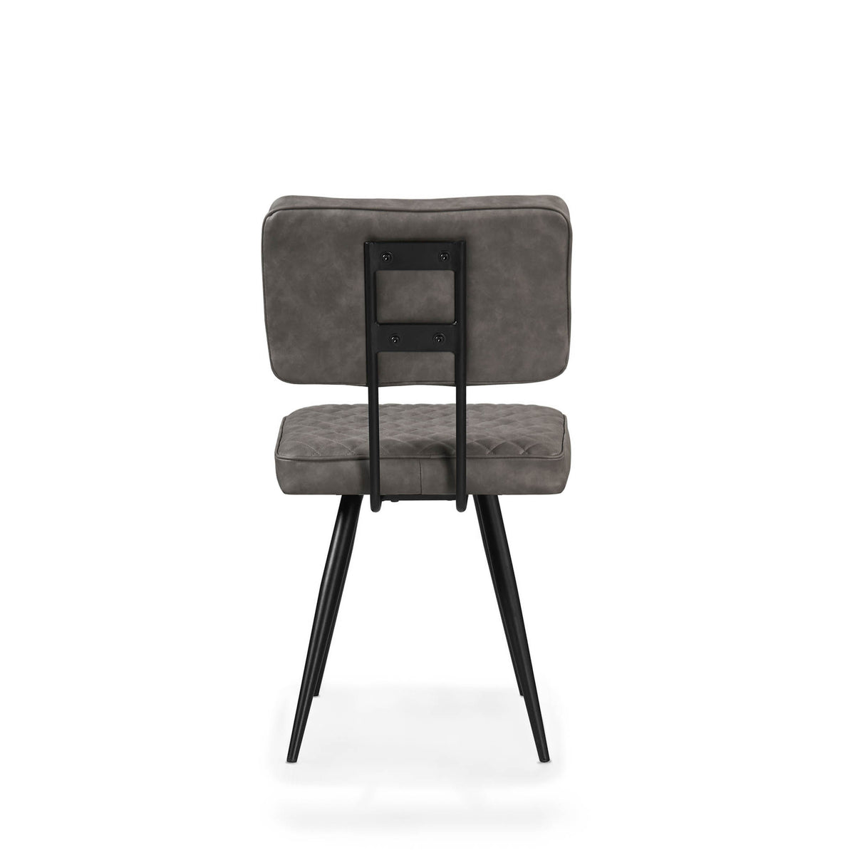 Flynn Dining Chair - Grey PU Faux Leather